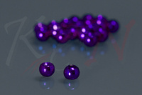 Brass Beads Metallic Blue Violet