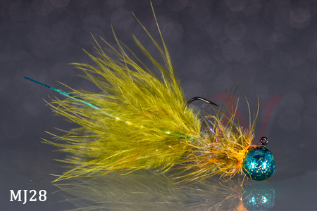 Micro Jig bait Olive Killer for perch, trout