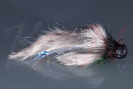 Natural Dark Jig Streamer for trout - STJ05 #6