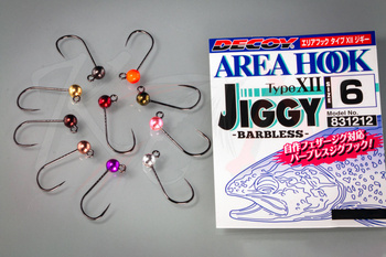 Decoy Trout Area jig hooks #6 with tungsten bead - 5 pcs, 4.6mm, 0.82g