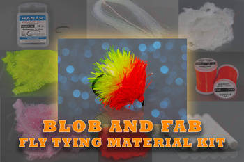 Fly tying material kit for Blob and FAB patterns