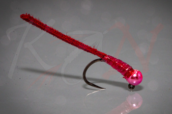 Jig Nymph Parkinson Skin Bloodworm Red - NJ37 #14