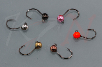 Jig hooks #16 with tungsten beads - 3.5mm, 0.35g, 5 pcs.