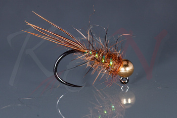 Jig nymph Spike Brown - NJ11 #12