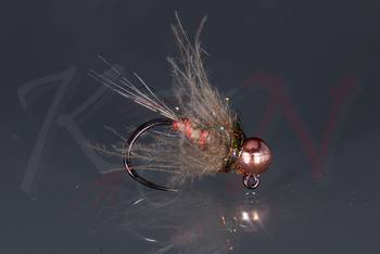 Promotava Jig nymph CDC Natural - copper bead - NJ21 #14