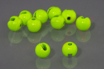 Tungsten Slotted Beads Chartreuse