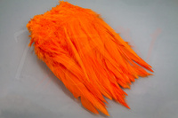 Pióra siodłowe koguta Hareline Strung Chinese Saddle Hackle 5-7 Inch Fire Orange #121