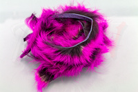 Hareline Frostip Rabbit Strips Black Fuchsia