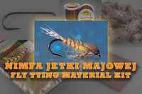 Zestaw materiałów do zrobienia nimfy jętki majowej