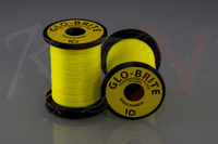 Jedwabna nić Veniard Glo-Brite floss 25 yd Yellow 10