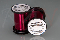 Semperfli Perdigon Body 0.4mm 1/69" Transluscent Red
