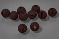 Tungsten Slotted Beads Matt brown