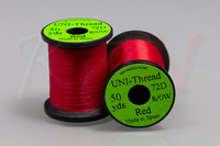 UNI Thread 8/0 72D Waxed - Red