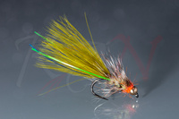 Olive Wooly Bugger Fly with gold bead - ML10 #10