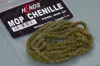 Hends Mop Chenille 3mm MOP32 Olive Green Mottled