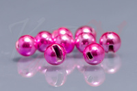 Tungsten Slotted Beads Metallic Light Pink 4.6mm