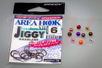 Decoy Trout Area jig hooks #6 + tungsten bead - 3.5mm, 0.41g, 10+10pcs