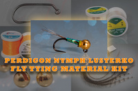 Fliegenbindematerial-Set zum für einfachste Perdigon-Nymphe