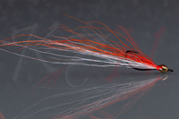 Jiggy Orange White Seatrout Fly - MTM26