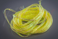 Hareline Mini Flat Fly Braid - Yellow Pearl