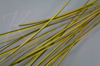 KN Fly Stripped Peacock Quills Golden Olive
