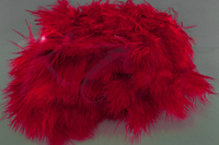 Federn Hareline Wooly Bugger Marabou Red