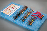 Fliegenset für Forellen - Jig-Nymphen