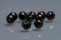 Tungsten Slotted Beads Black Nickle