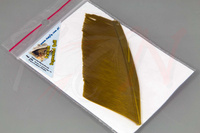 Federn Top Fly Peacock Segmented Quill Golden Olive