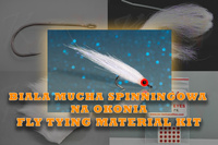 Fliegenbindematerial-Set zum für eine Spinnfliege auf Barsch
