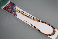 Trockenfliegen-Federn Hends Dry Fly hackle M (12-14 Haken) 313 Grizzly March Brown