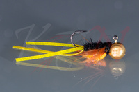 Jig Streamer Larva black - MJ55-28 #6