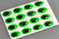 Oczy Sybai 3D Epoxy Teardrop Eyes - Fluo Green