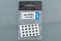 Sybai 3D Epoxy Eyes 7mm - Holographic Silver