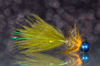 Trout-Perch Jig Olive Killer Sapphire - MJ28-25 #6