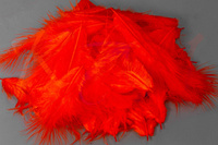 Feathers Hareline Mini Marabou Hot Orange