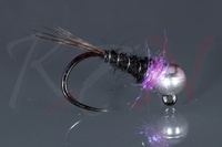 Mała nimfa jig Black & Purple - NJ05 #16