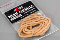 Hends Worm Chenille 4mm Tan WRM13
