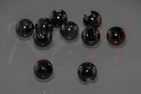 Tungsten Slotted Beads Black Painted