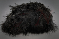 Federn Hareline Wooly Bugger Marabou Black