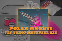 Fly tying materials kit for tying a Polar Magnus Fly