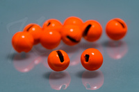 Tungsten Slotted Beads Fluo Orange