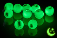 Tungsten Slotted Beads White Glow in dark
