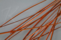 KN Fly Stripped Peacock Quills Orange