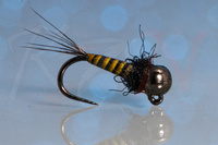 Jig Nymph Olive Quill #16 - 3.0mm black nickiel