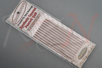 Hemingway's Synthetic Tapered Peacock Quill Transparent Gray