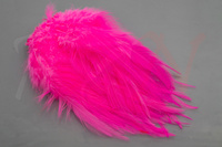 Hareline Strung Chinese Saddle Hackle 5-7 Inch Hot Pink #188