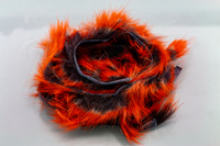 Hareline Frostip Rabbit Strips Black Orange
