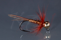 Pheasant tail jig nymph - gold tungsten bead - NJ01 #14