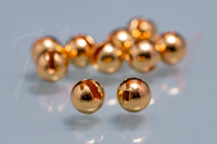 Tungsten Slotted Beads Gold 3.8mm